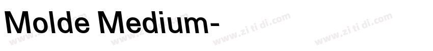 Molde Medium字体转换